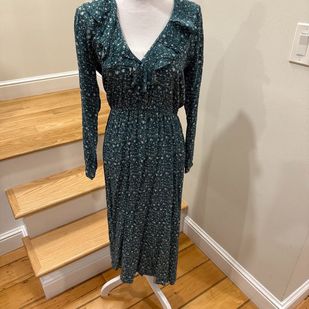 Aura the Label Midi Dress, Turquoise, Size Small